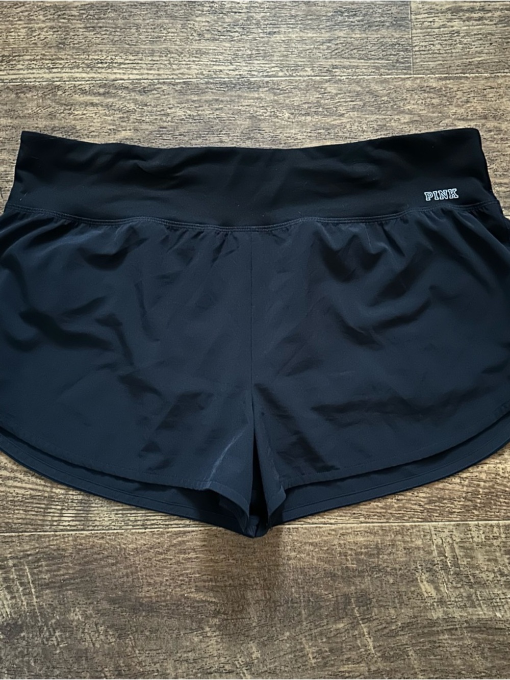 VS PINK XL LINED RUNNING SHORTS